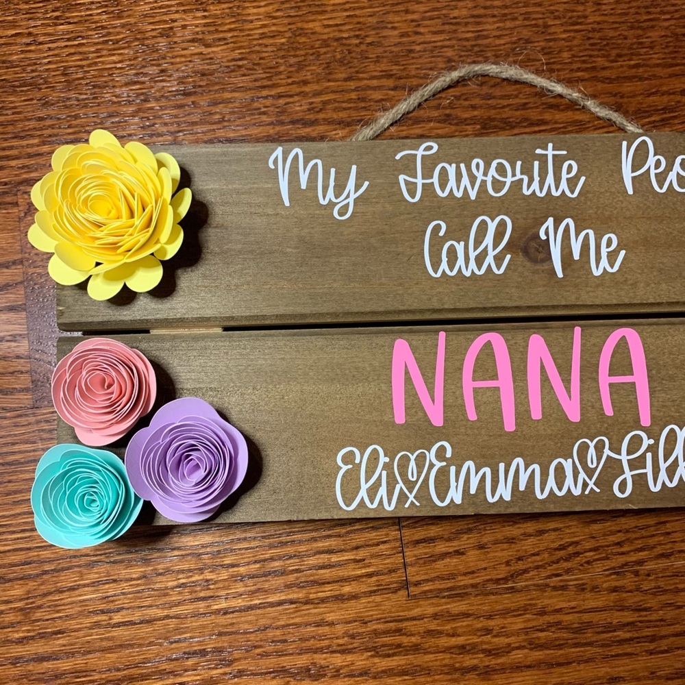 Custom Mom/Nana/ Grandma Wood Sign Handmade - Picture 3 of 7